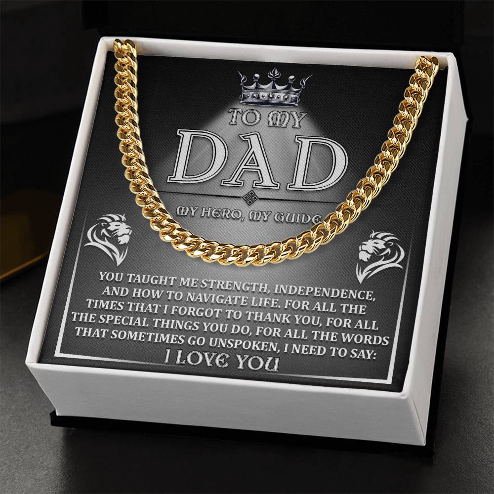 Dad-Need To Say Exquisite Cuban Link Chain | Ideal Father's Day Gift