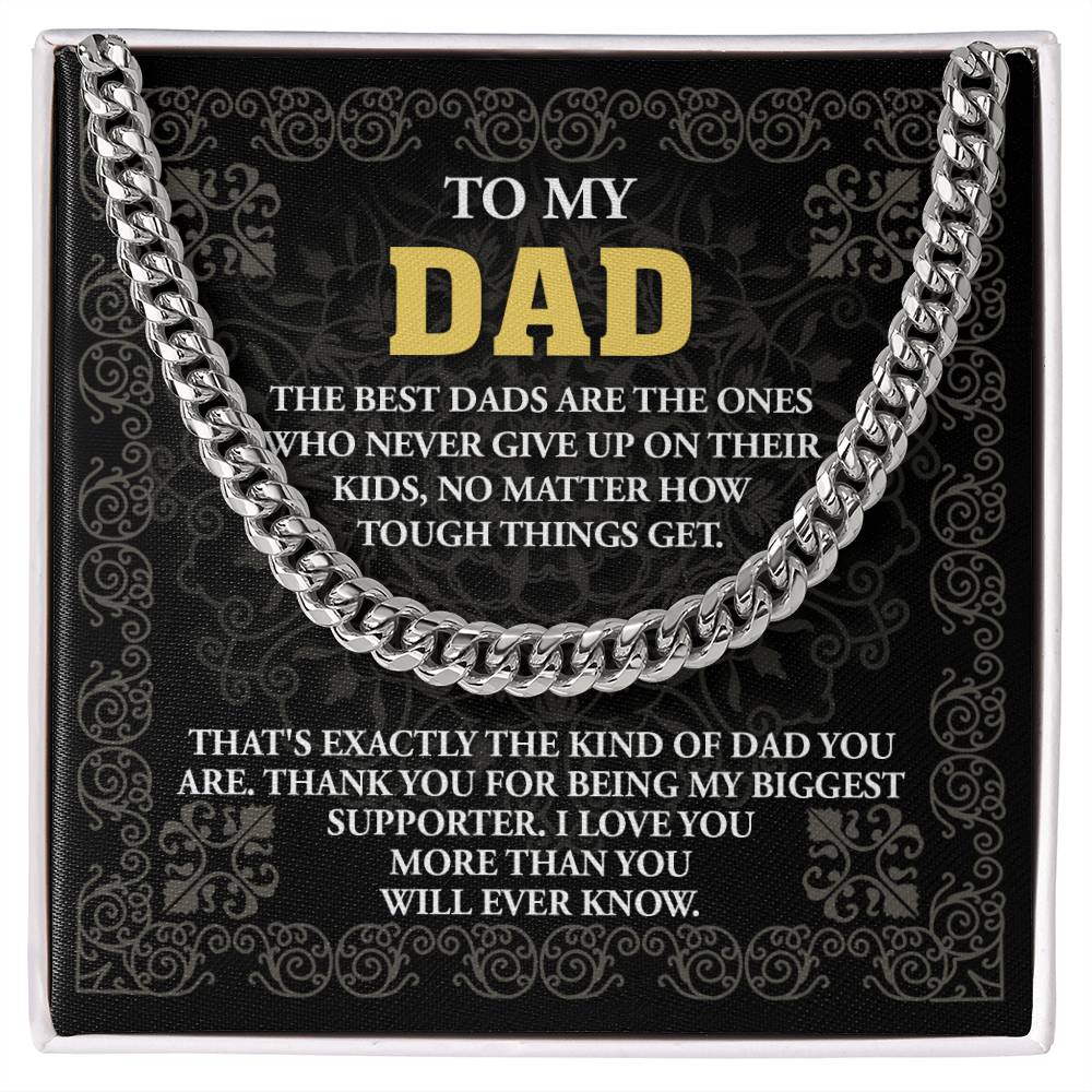 Dad-Kind Of Dad Exquisite Cuban Link Chain | Ideal Father's Day Gift