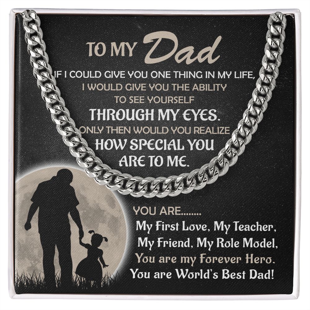 Dad, My Forever Hero: Unveiling the Exquisite Cuban Link Chain for Father's Day