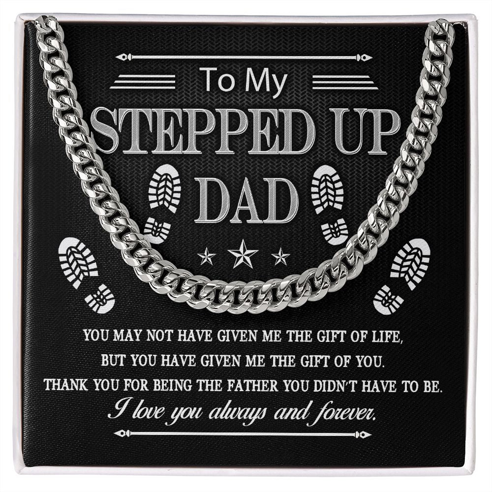Step Up Your Style with this Cuban Necklace - A Heartfelt Father's Day Gift for My Stepped Up Dad