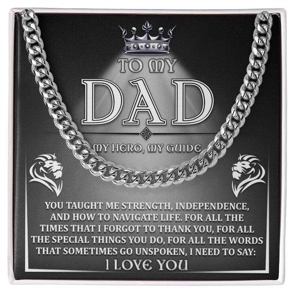Dad-Need To Say Exquisite Cuban Link Chain | Ideal Father's Day Gift