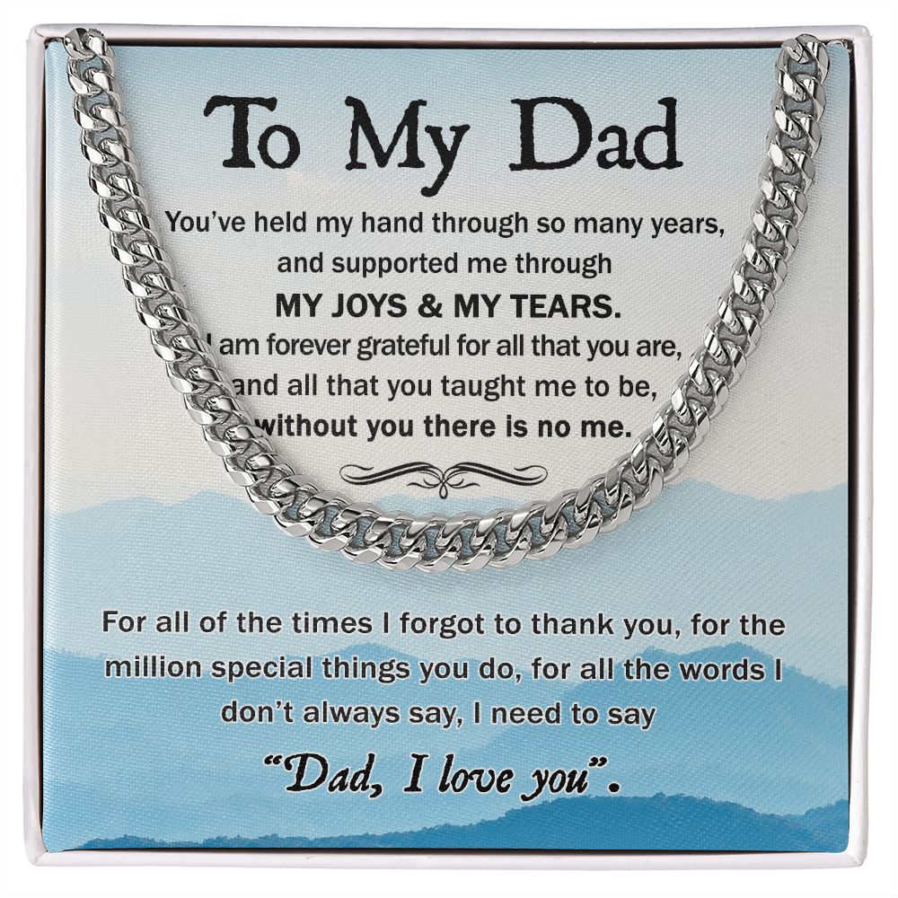 Forever Grateful: A Cuban Necklace to Thank Dad for a Lifetime of Support