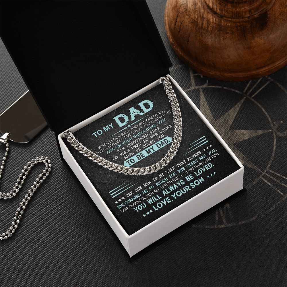 Stunning Cuban Necklace for Father's Day - A Tribute to the Best Dad from His Son