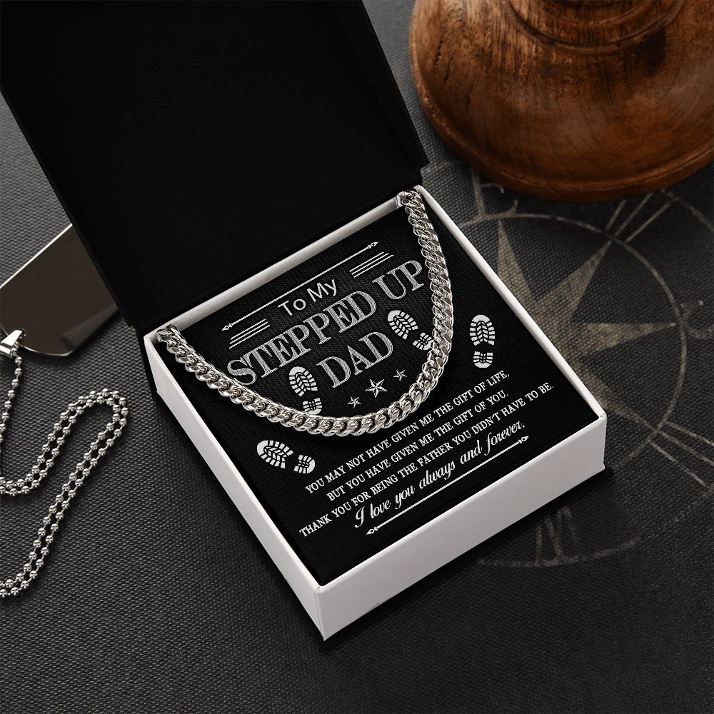 Step Up Your Style with this Cuban Necklace - A Heartfelt Father's Day Gift for My Stepped Up Dad