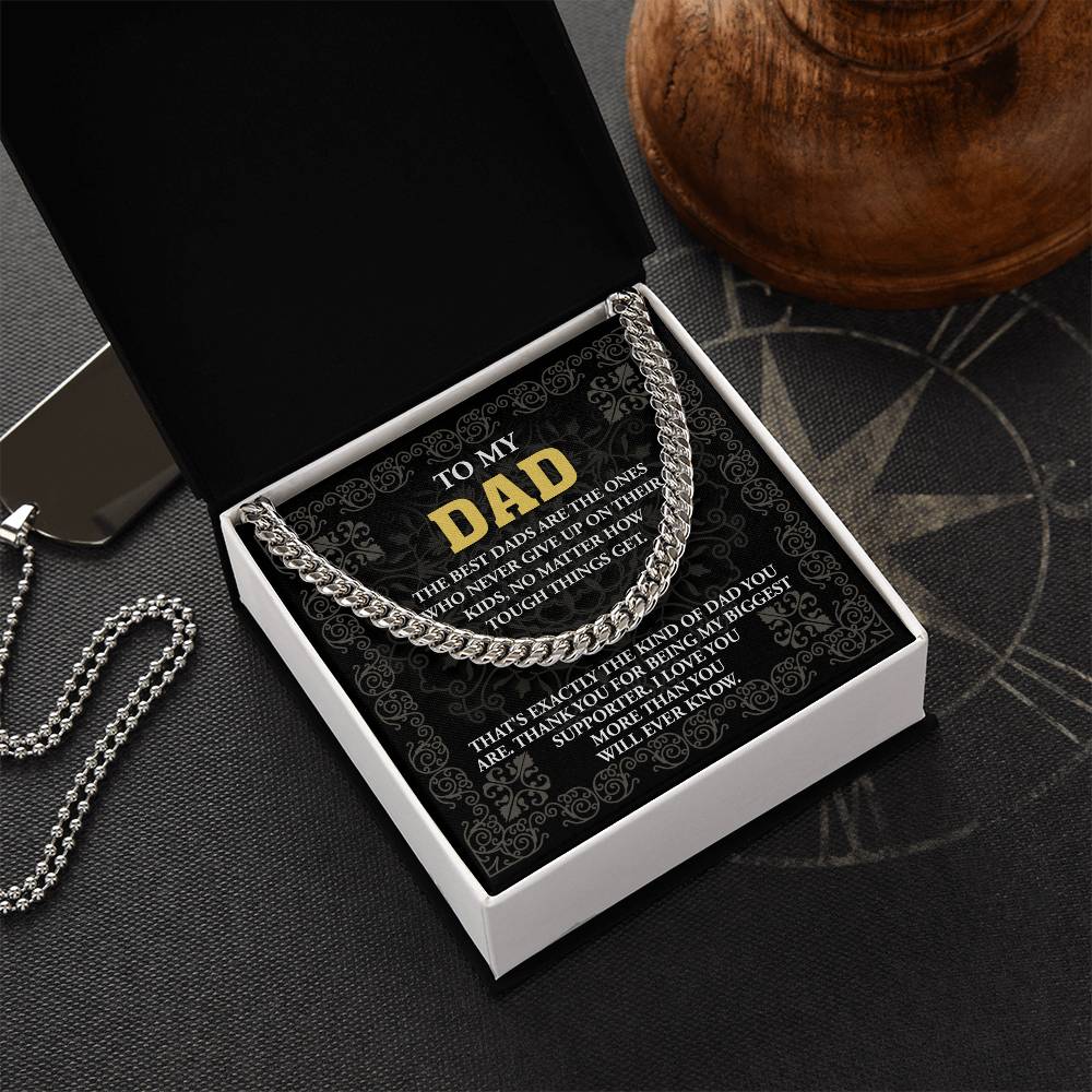 Dad-Kind Of Dad Exquisite Cuban Link Chain | Ideal Father's Day Gift