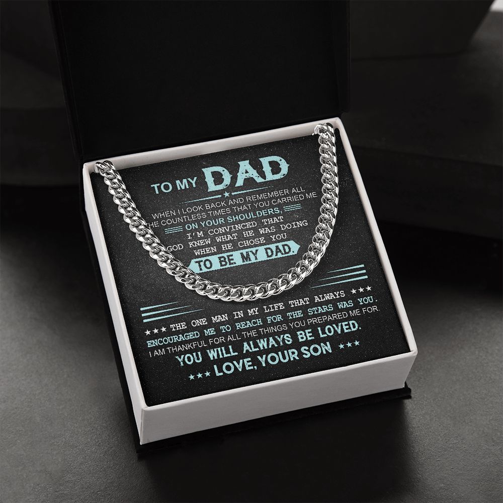 Stunning Cuban Necklace for Father's Day - A Tribute to the Best Dad from His Son