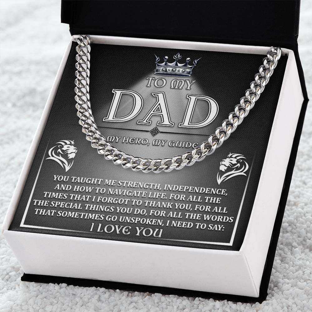 Dad-Need To Say Exquisite Cuban Link Chain | Ideal Father's Day Gift