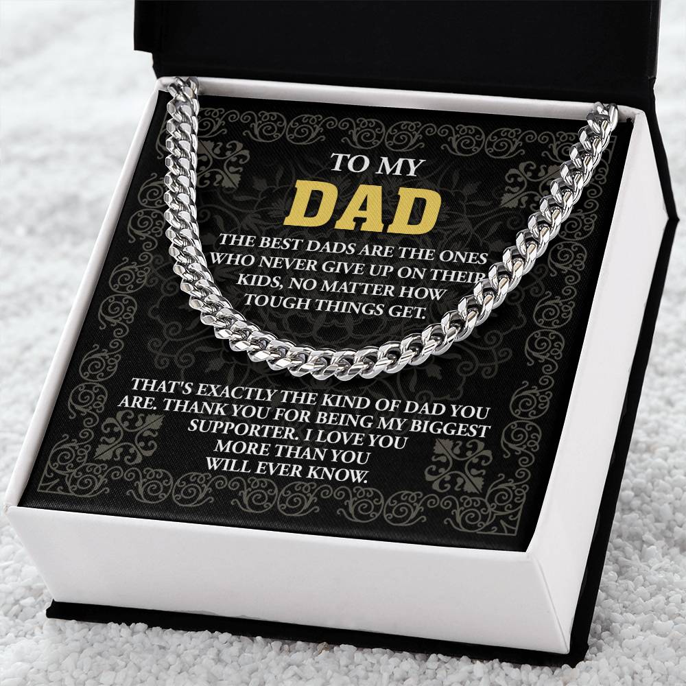 Dad-Kind Of Dad Exquisite Cuban Link Chain | Ideal Father's Day Gift