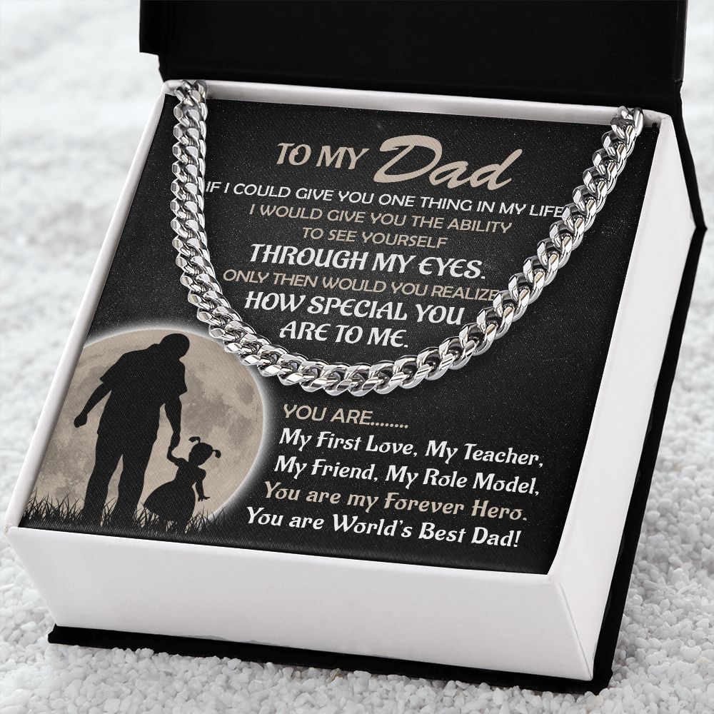 Dad, My Forever Hero: Unveiling the Exquisite Cuban Link Chain for Father's Day