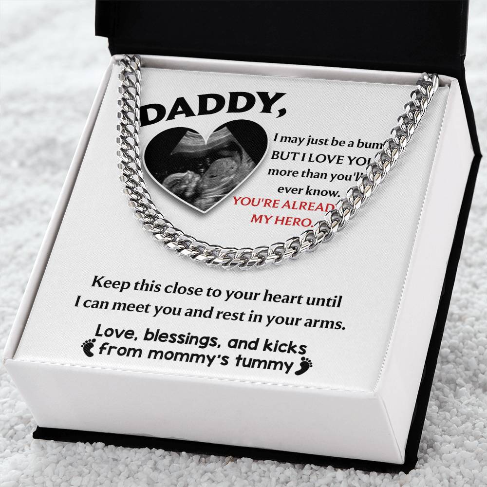 Dad-To Your Heart Exquisite Cuban Link Chain | Ideal Father's Day Gift