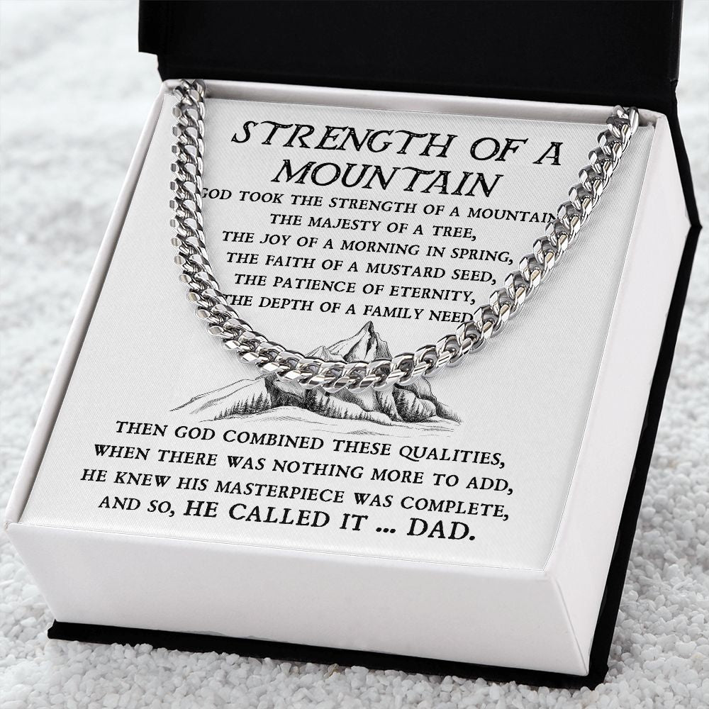 Father's Day Special: Cuban Chain Necklace - Strength of a Mountain