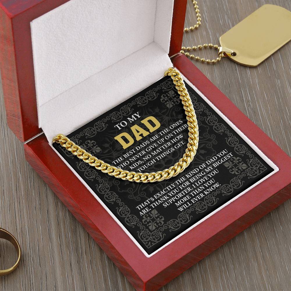 Dad-Kind Of Dad Exquisite Cuban Link Chain | Ideal Father's Day Gift