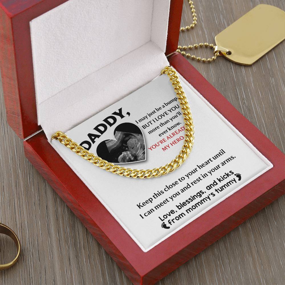 Dad-To Your Heart Exquisite Cuban Link Chain | Ideal Father's Day Gift