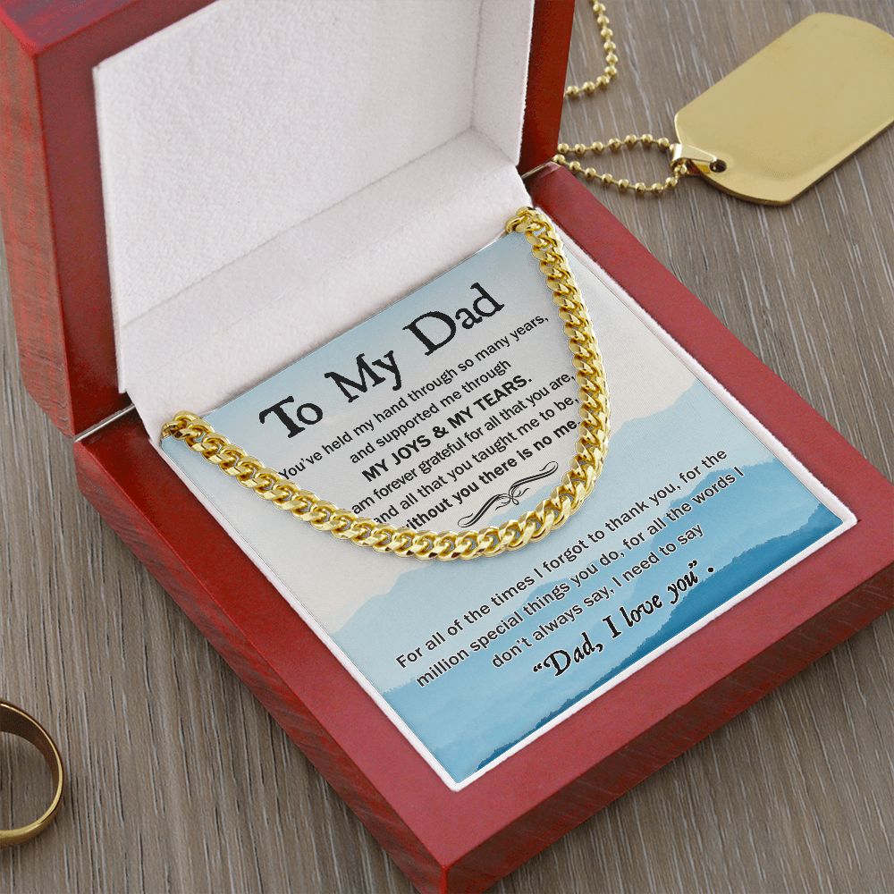 Forever Grateful: A Cuban Necklace to Thank Dad for a Lifetime of Support