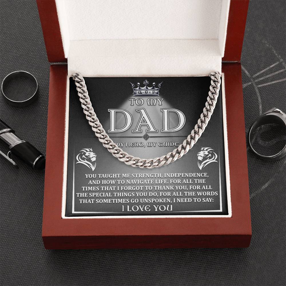 Dad-Need To Say Exquisite Cuban Link Chain | Ideal Father's Day Gift