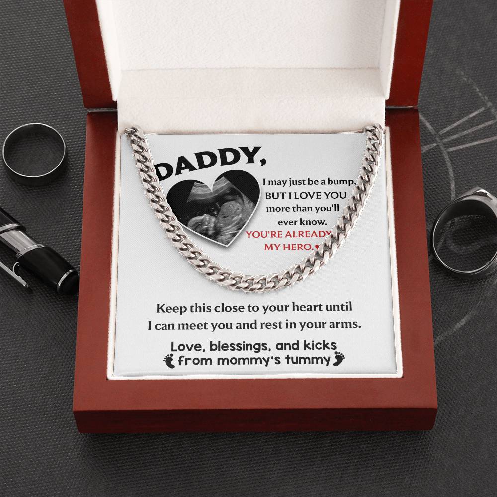 Dad-To Your Heart Exquisite Cuban Link Chain | Ideal Father's Day Gift