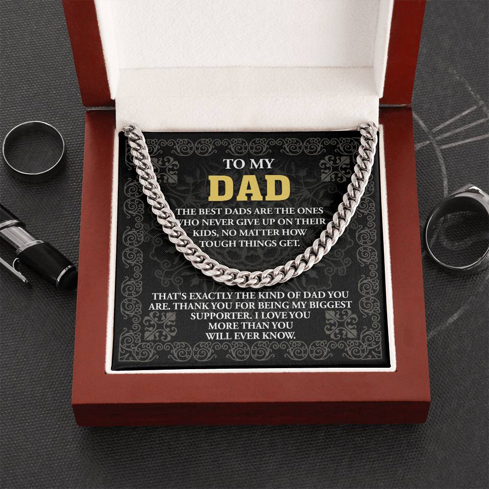 Dad-Kind Of Dad Exquisite Cuban Link Chain | Ideal Father's Day Gift