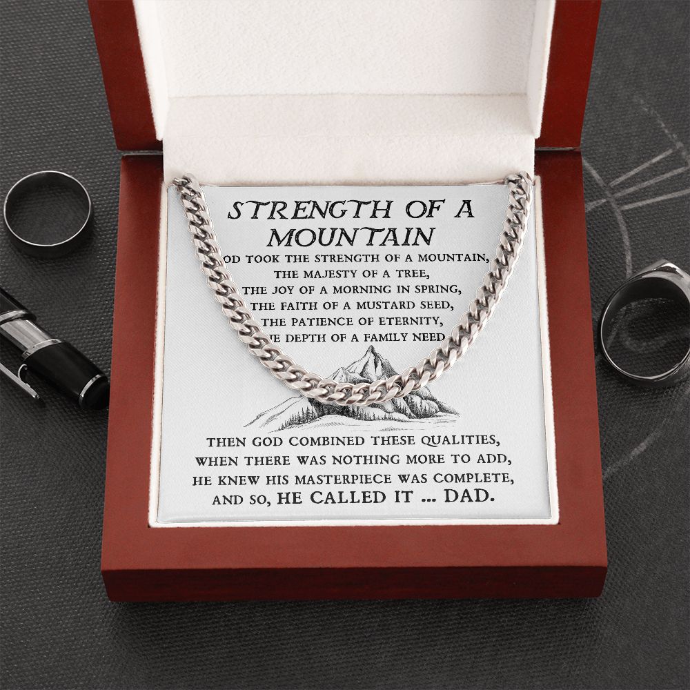 Father's Day Special: Cuban Chain Necklace - Strength of a Mountain