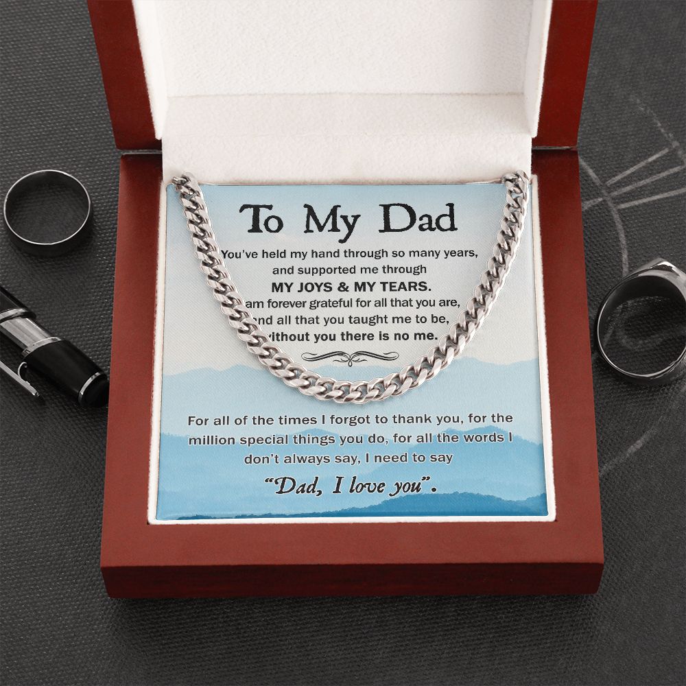 Forever Grateful: A Cuban Necklace to Thank Dad for a Lifetime of Support