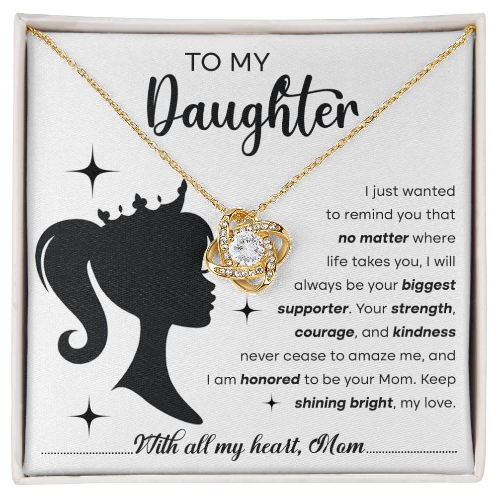 Symbol of Unity - Love knot Necklace for my Daughter