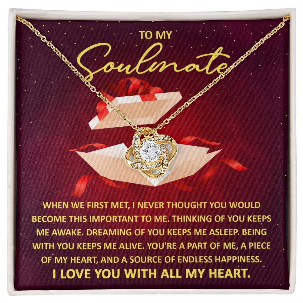 Soulmate-Thinking Of You Love Knot Necklace