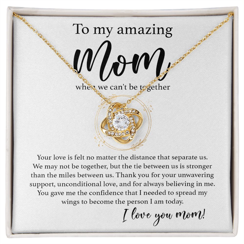 Forever in My Heart: A Love Knot Necklace for an Amazing Mom