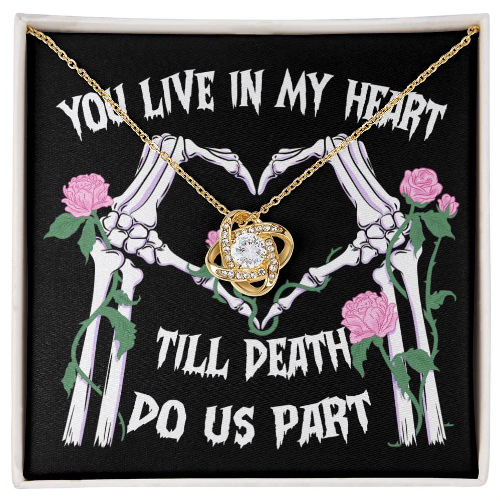 Till Death Do Us Part - Halloween Love Knot Necklace | Eternal Love and Spooky Style