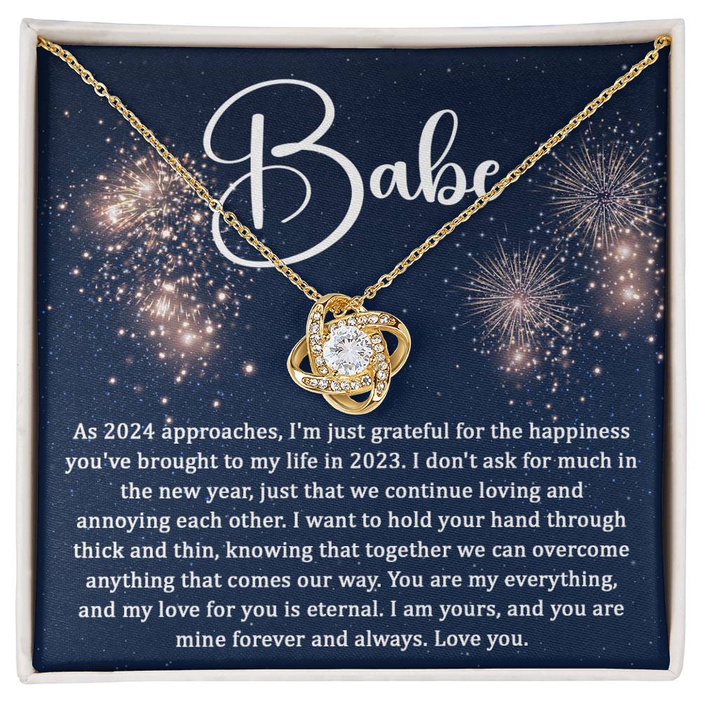 Babe - As 2024 approaches Love Knot Necklace