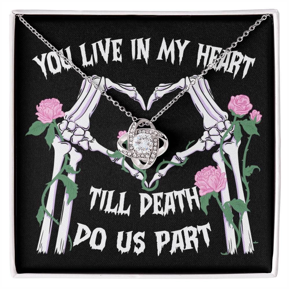 Till Death Do Us Part - Halloween Love Knot Necklace | Eternal Love and Spooky Style