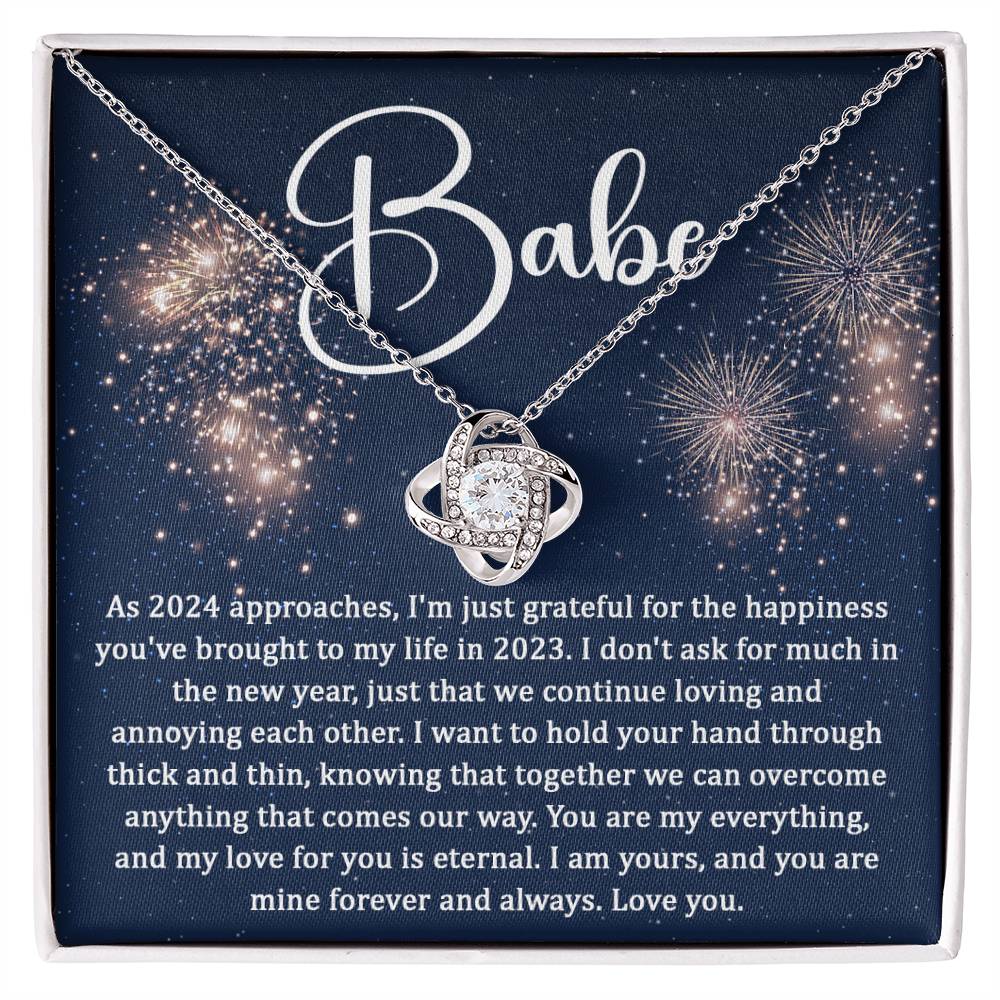 Babe - As 2024 approaches Love Knot Necklace