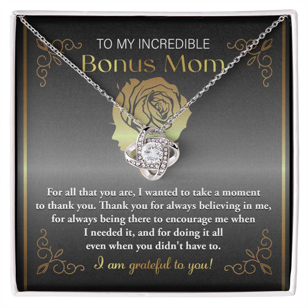 Bonus Mom-To Encourage Me Love Knot Necklace