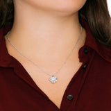 Thoughtful Bridesmaid Gift Necklace - Necklace presented as a gift to a bridesmaid.