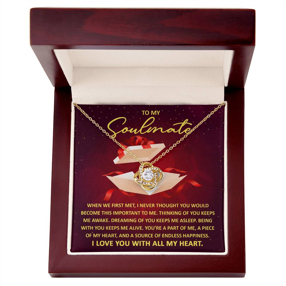 Soulmate-Thinking Of You Love Knot Necklace