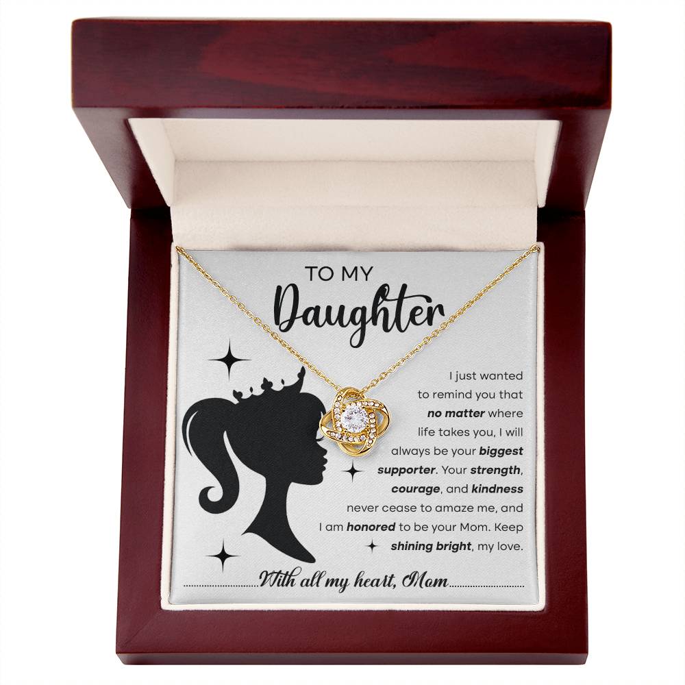 Symbol of Unity - Love knot Necklace for my Daughter