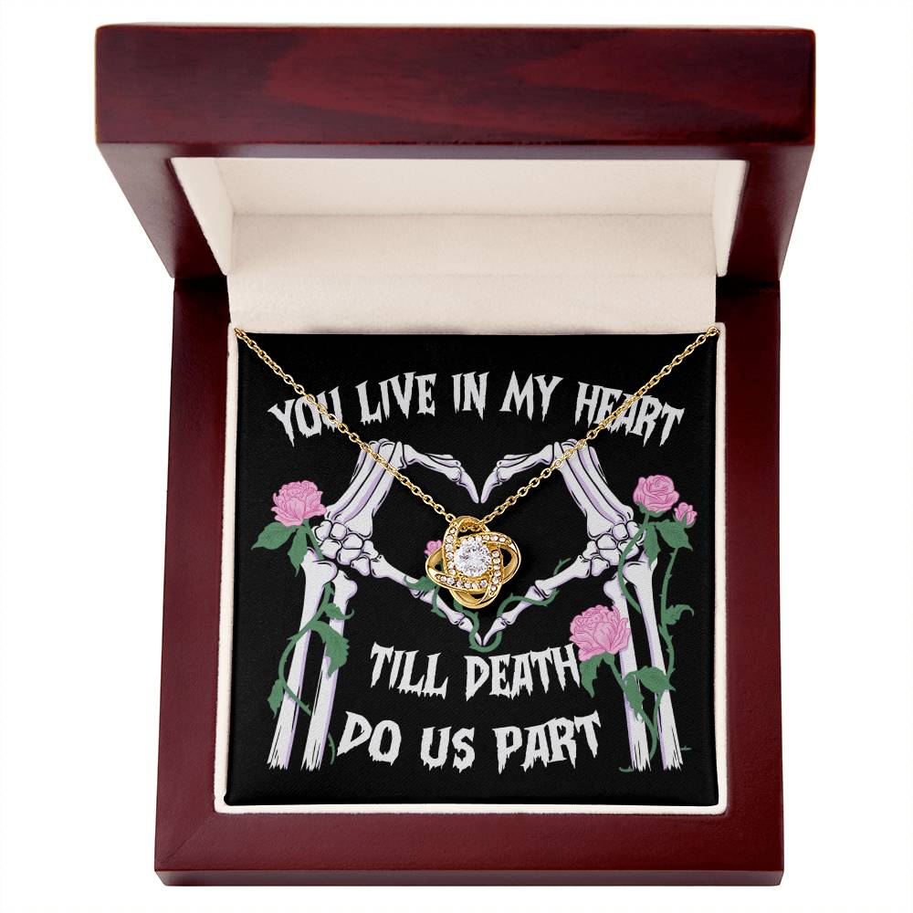 Till Death Do Us Part - Halloween Love Knot Necklace | Eternal Love and Spooky Style