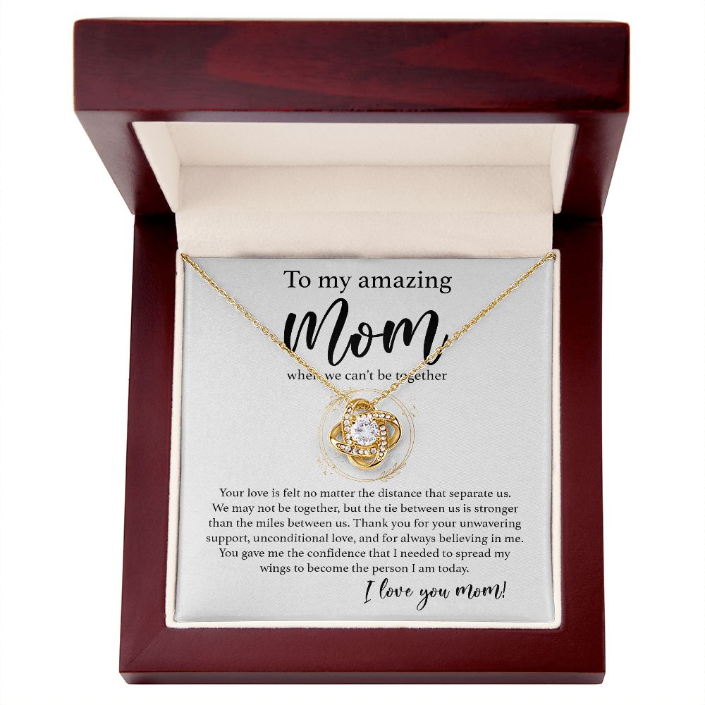 Forever in My Heart: A Love Knot Necklace for an Amazing Mom