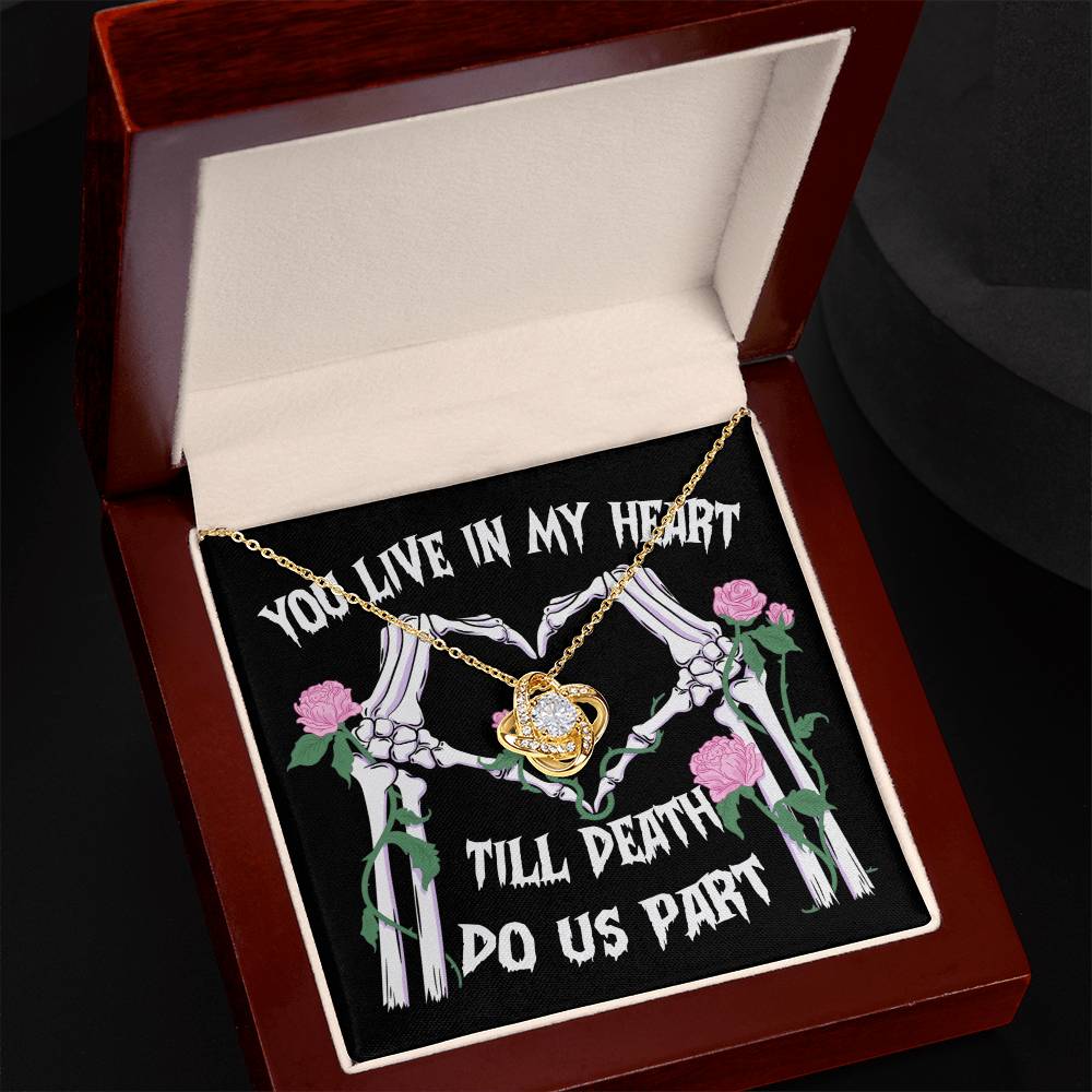 Till Death Do Us Part - Halloween Love Knot Necklace | Eternal Love and Spooky Style