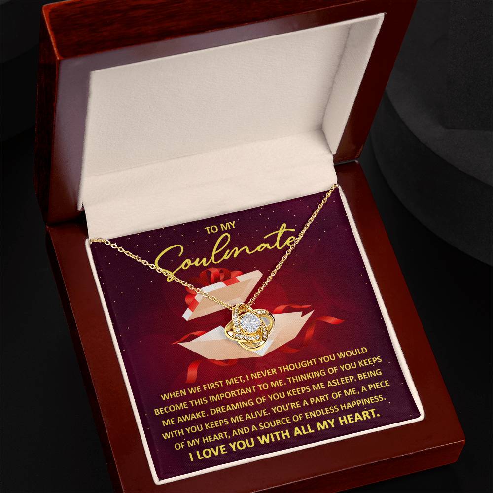 Soulmate-Thinking Of You Love Knot Necklace