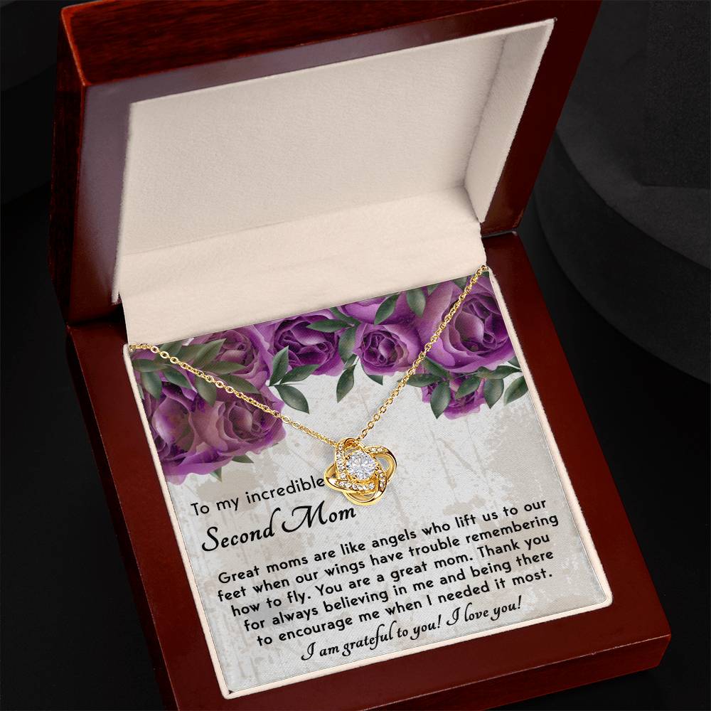 Bonus Mom-Grateful For You Love Knot Necklace