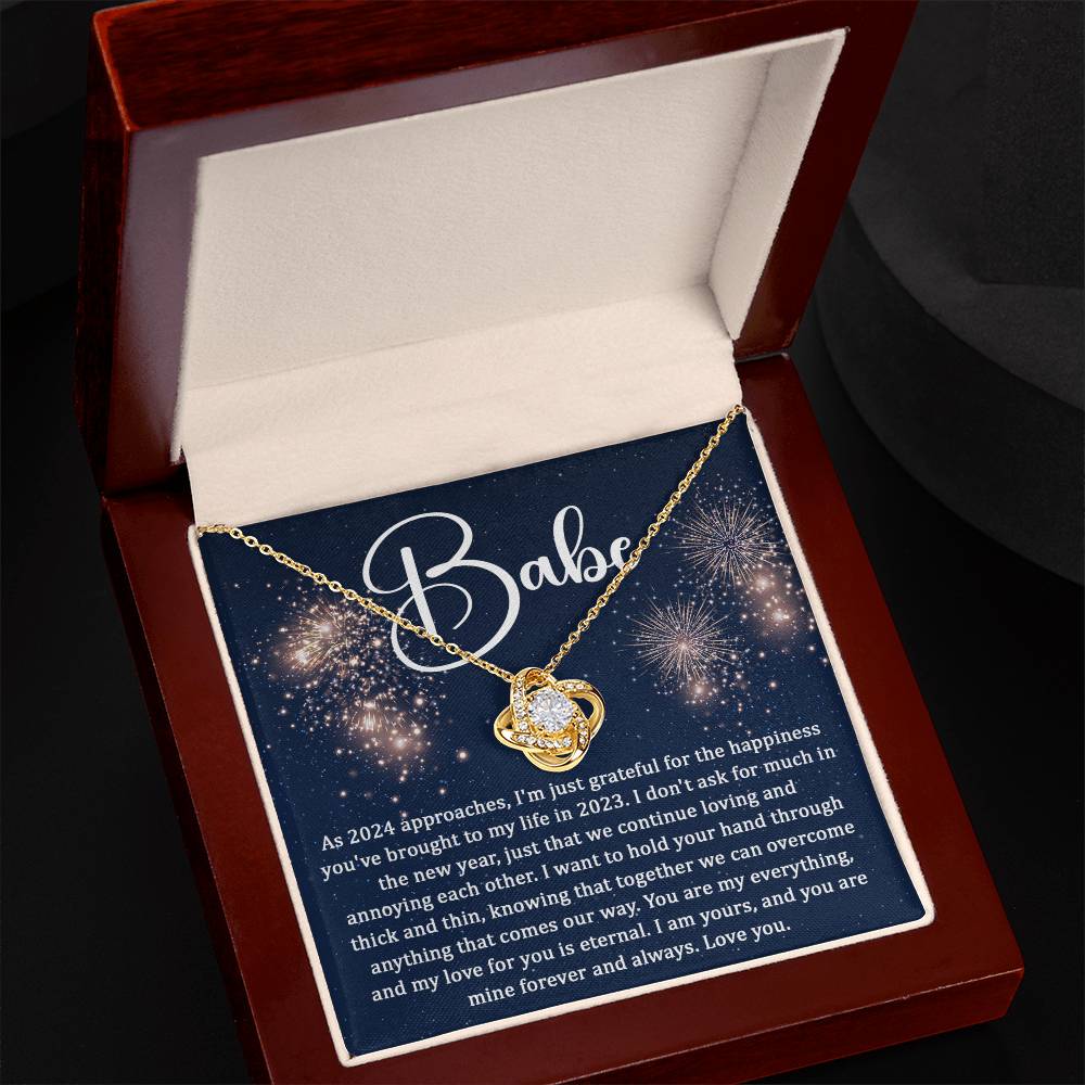 Babe - As 2024 approaches Love Knot Necklace