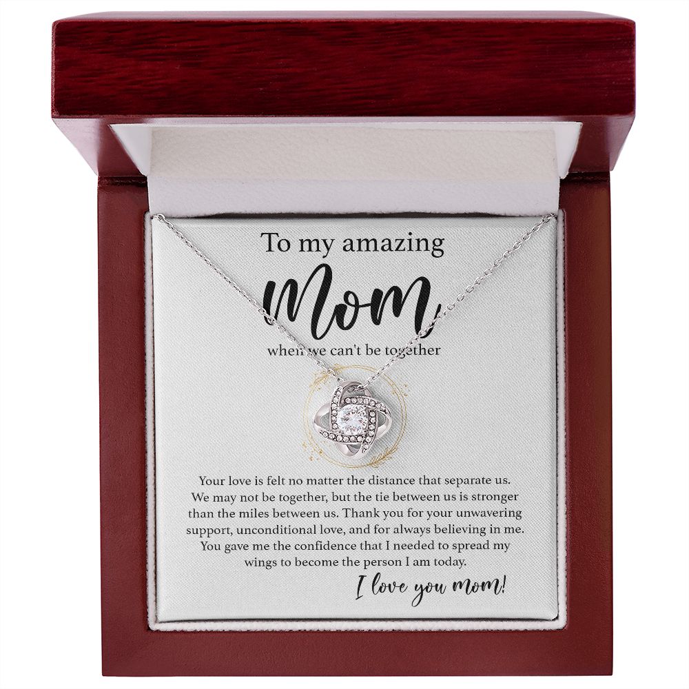 Forever in My Heart: A Love Knot Necklace for an Amazing Mom