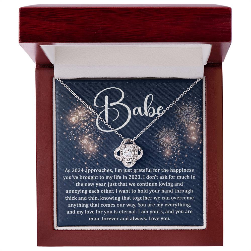 Babe - As 2024 approaches Love Knot Necklace