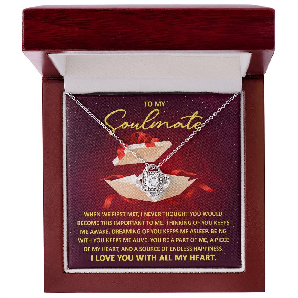 Soulmate-Thinking Of You Love Knot Necklace