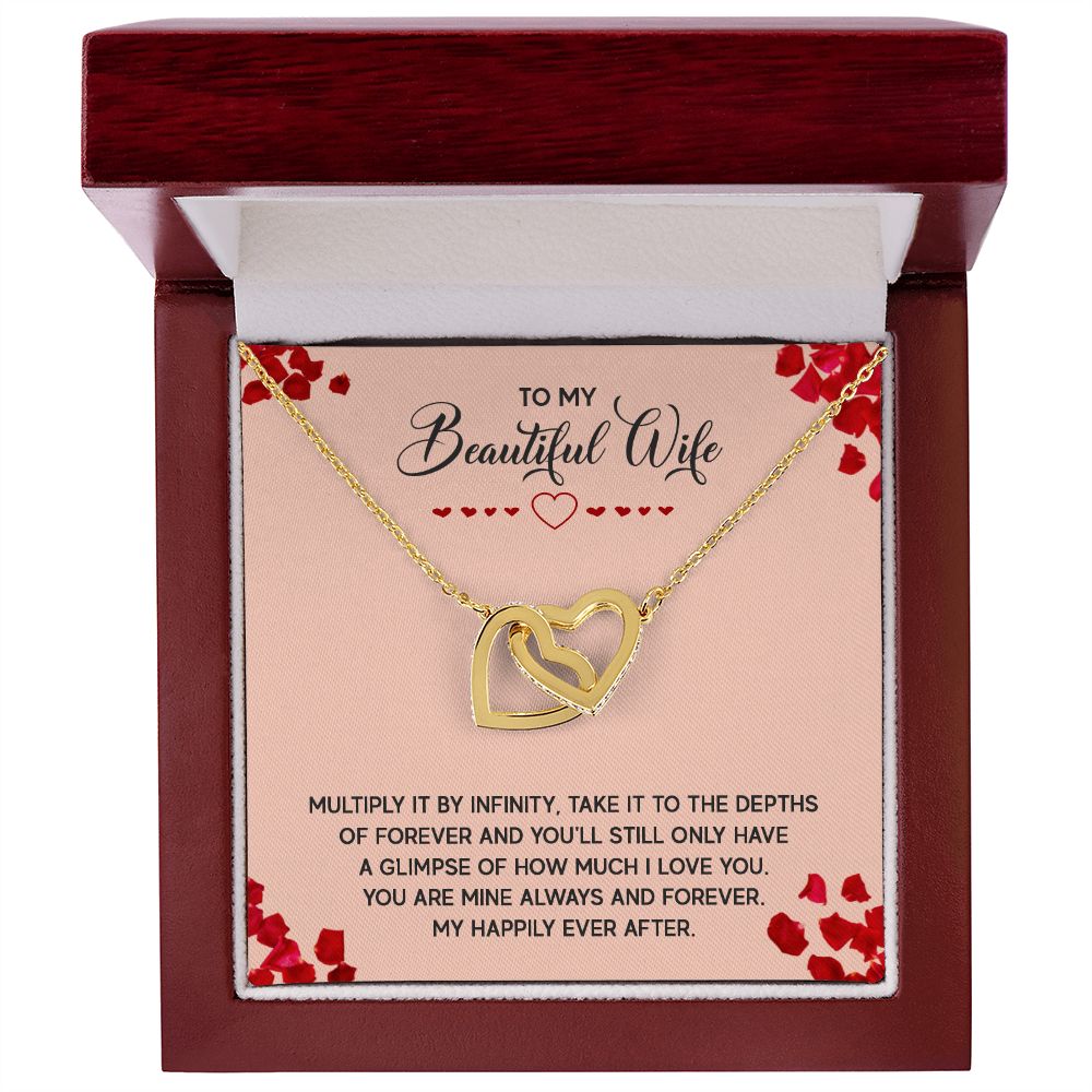 Eternal Love: Interlocking Hearts Necklace for my Beautiful Wife