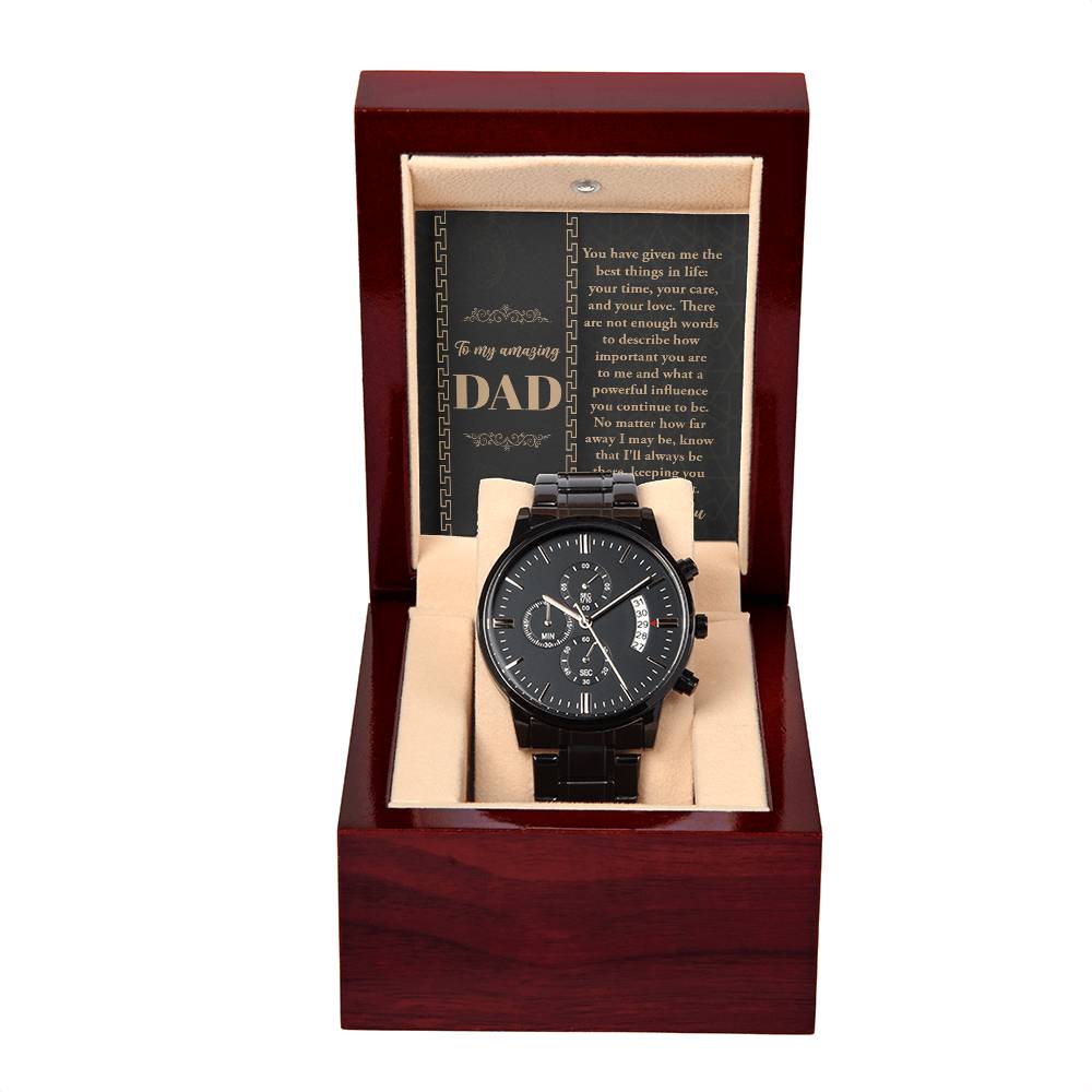 Dad-Your Time-Metal Chronograph Watch Stylish Chronograph Watch | Perfect Father's Day Gift