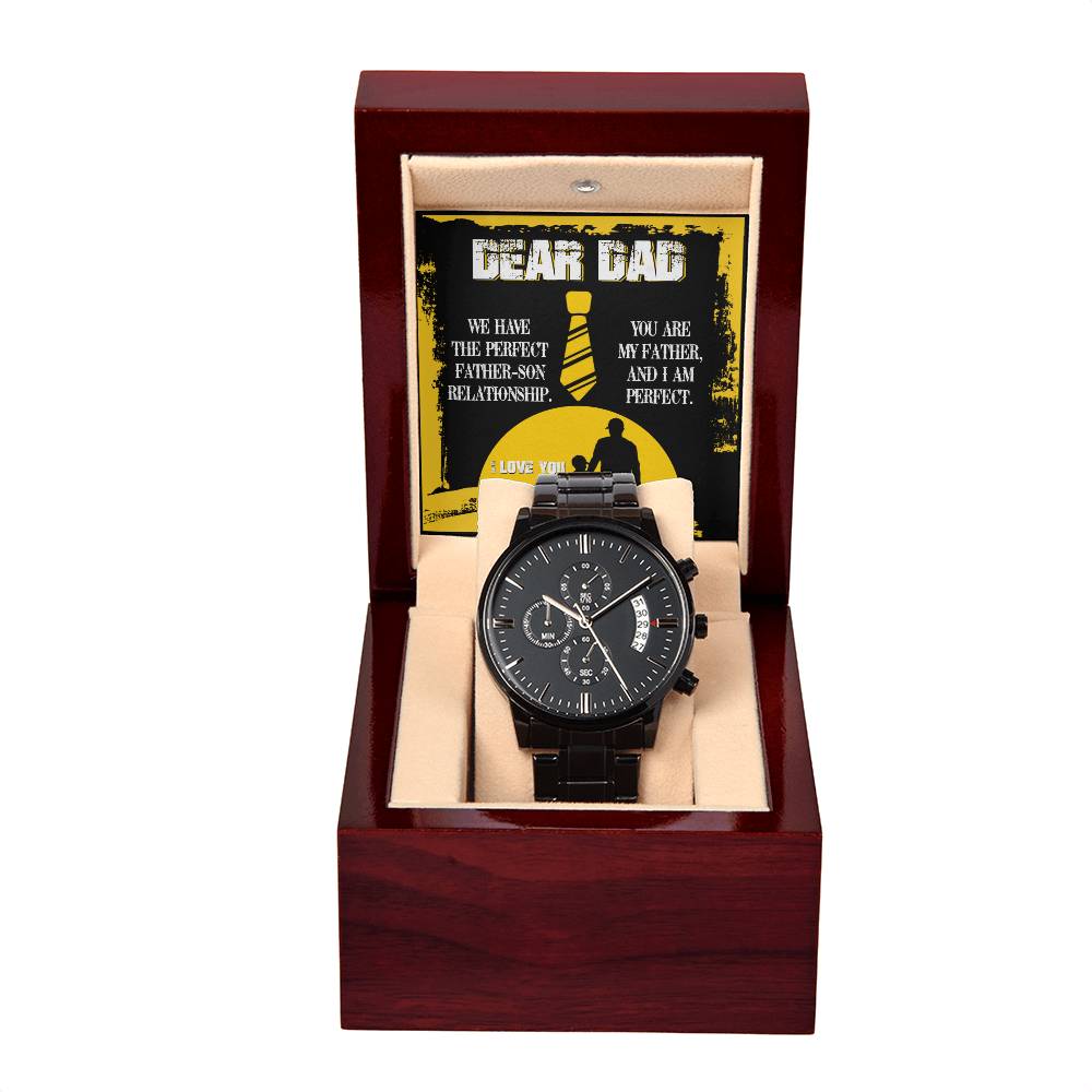 Dad-Father Son Relationship-Stylish Chronograph Watch | Perfect Father's Day Gift
