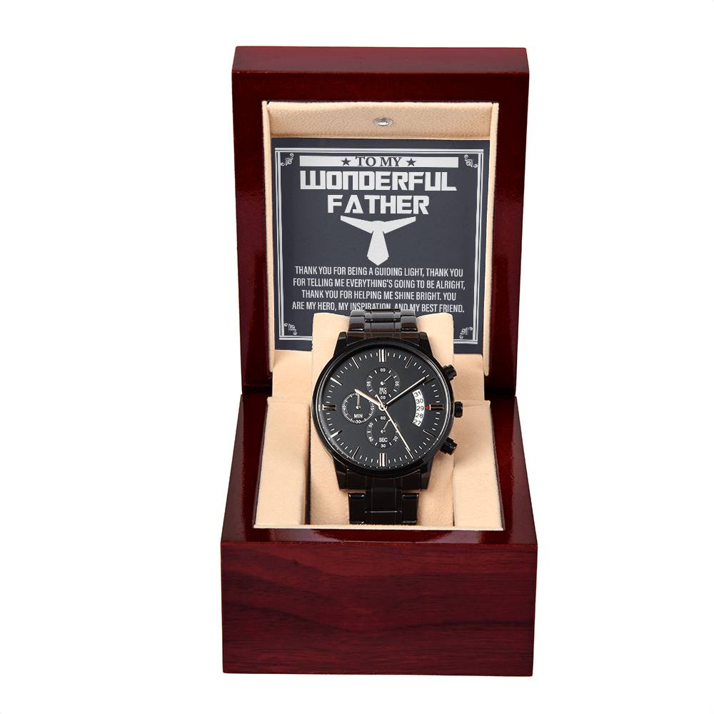 Dad-My Best Friend-Metal Chronograph Watch Stylish Chronograph Watch | Perfect Father's Day Gift