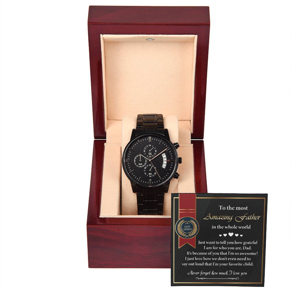 Dad-I Love You-Stylish Chronograph Watch | Perfect Father's Day Gift