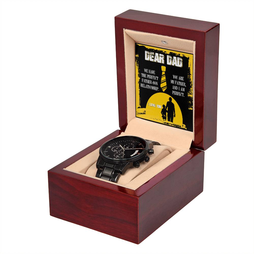 Dad-Father Son Relationship-Stylish Chronograph Watch | Perfect Father's Day Gift