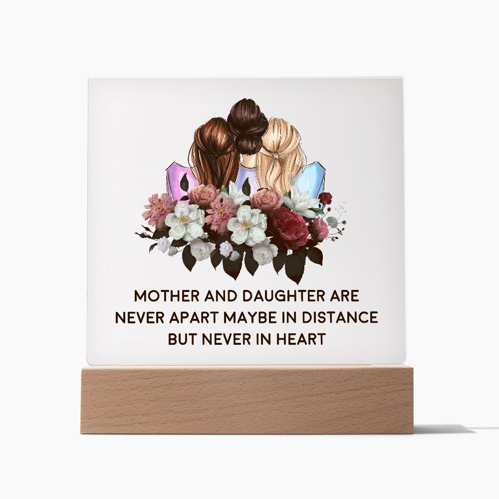 MD: Mother and Daughter Acrylic Plaque